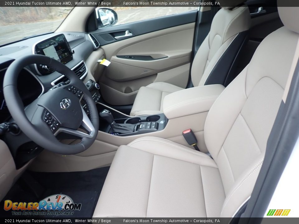 Front Seat of 2021 Hyundai Tucson Ulitimate AWD Photo #10