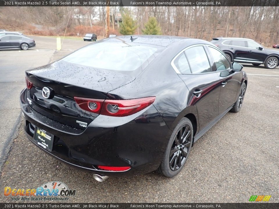 2021 Mazda Mazda3 2.5 Turbo Sedan AWD Jet Black Mica / Black Photo #2