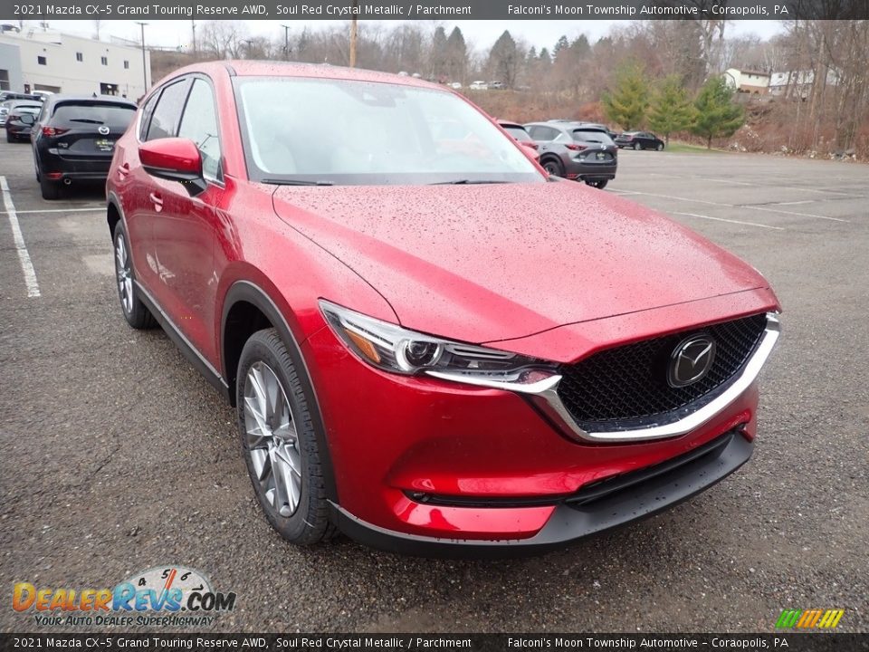2021 Mazda CX-5 Grand Touring Reserve AWD Soul Red Crystal Metallic / Parchment Photo #3