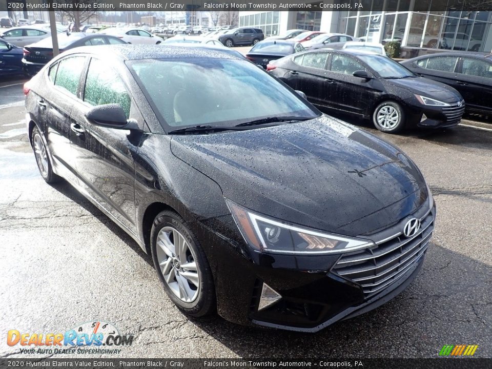 2020 Hyundai Elantra Value Edition Phantom Black / Gray Photo #3