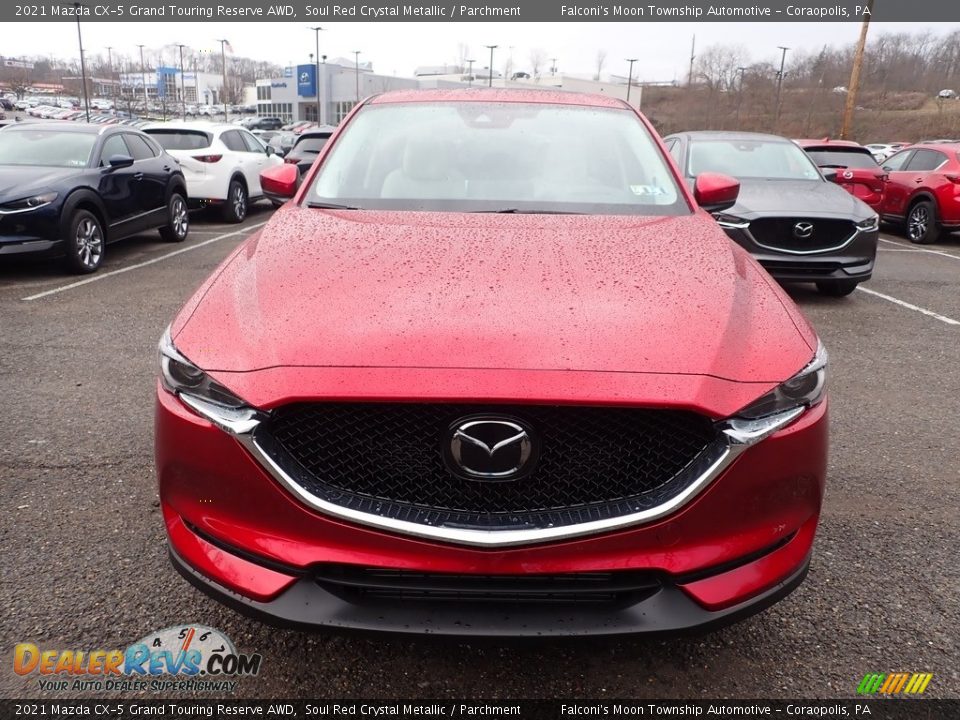2021 Mazda CX-5 Grand Touring Reserve AWD Soul Red Crystal Metallic / Parchment Photo #4
