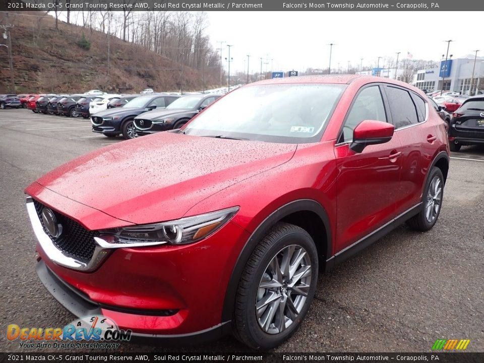 Front 3/4 View of 2021 Mazda CX-5 Grand Touring Reserve AWD Photo #5