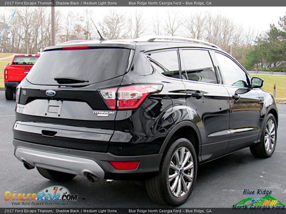 2017 Ford Escape Titanium Shadow Black / Medium Light Stone Photo #5