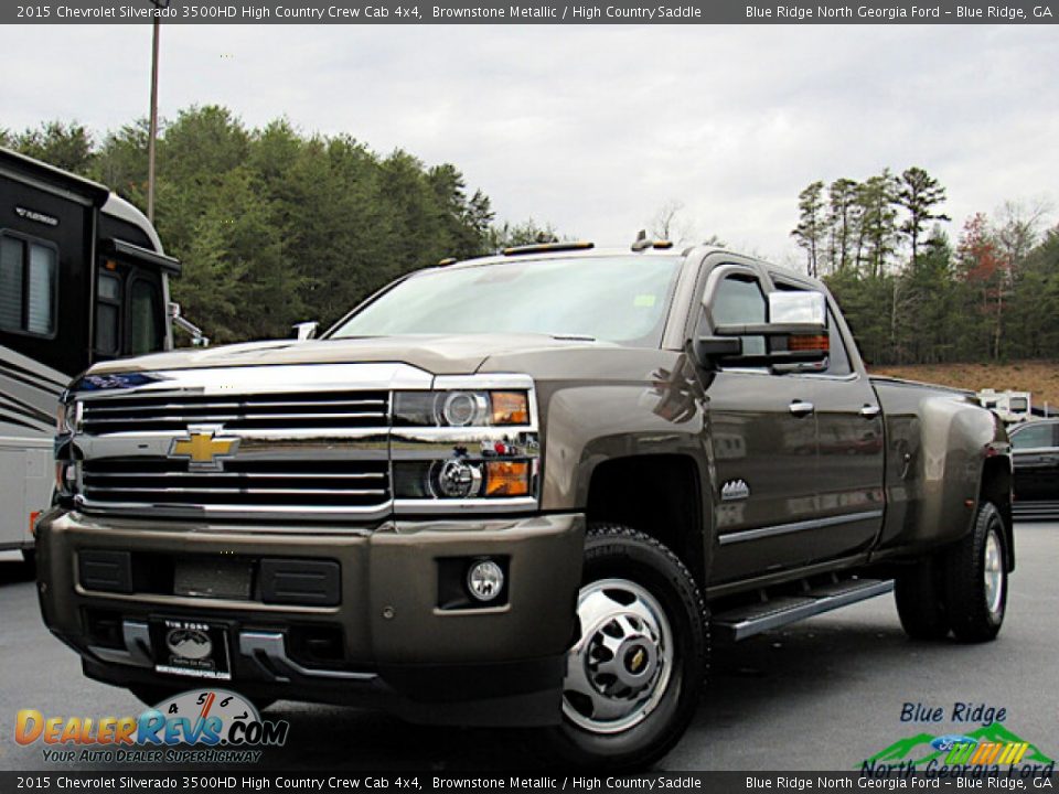 2015 Chevrolet Silverado 3500HD High Country Crew Cab 4x4 Brownstone Metallic / High Country Saddle Photo #1