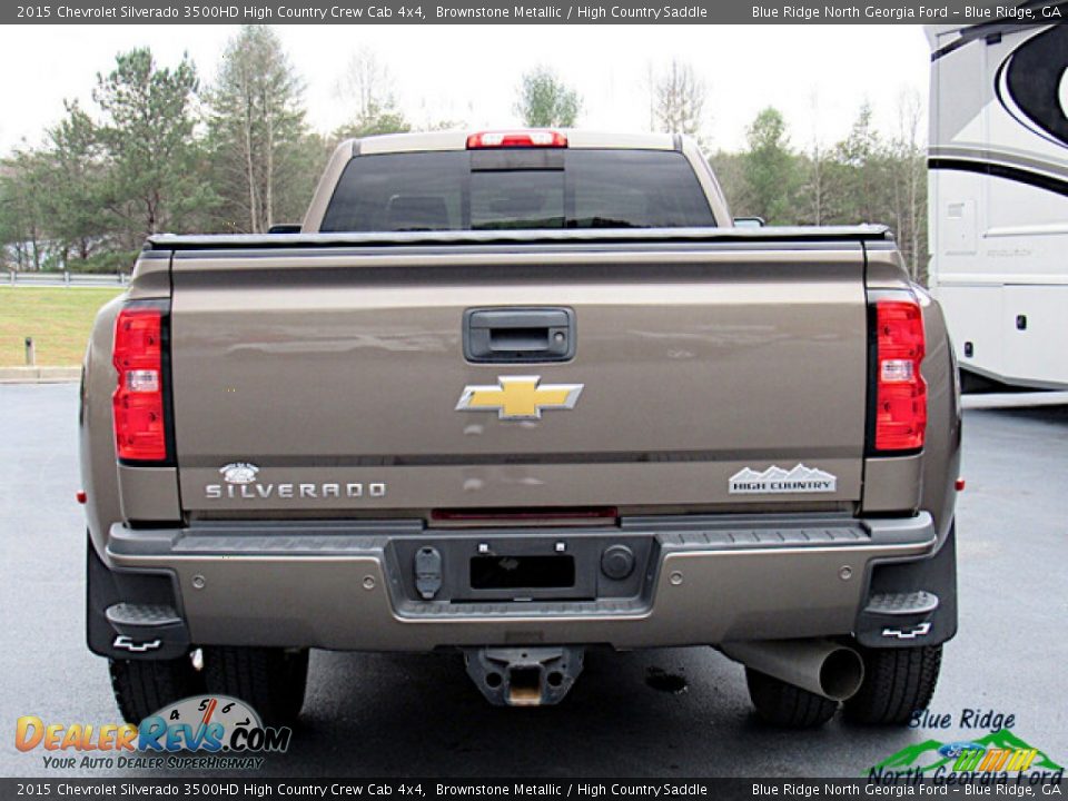 2015 Chevrolet Silverado 3500HD High Country Crew Cab 4x4 Brownstone Metallic / High Country Saddle Photo #4