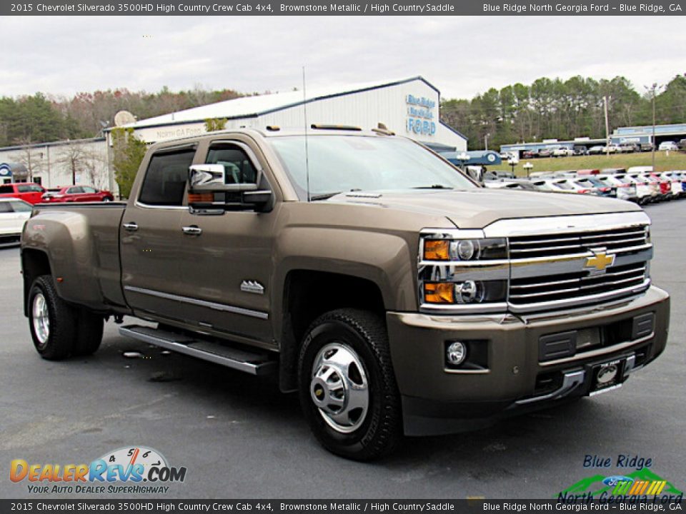 2015 Chevrolet Silverado 3500HD High Country Crew Cab 4x4 Brownstone Metallic / High Country Saddle Photo #7