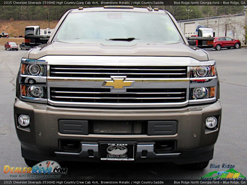 2015 Chevrolet Silverado 3500HD High Country Crew Cab 4x4 Brownstone Metallic / High Country Saddle Photo #8