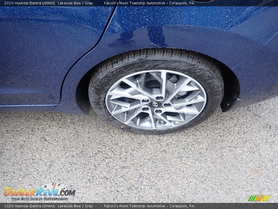 2020 Hyundai Elantra Limited Lakeside Blue / Gray Photo #7