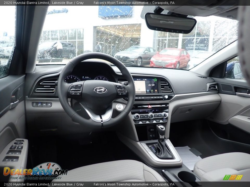 Gray Interior - 2020 Hyundai Elantra Limited Photo #9
