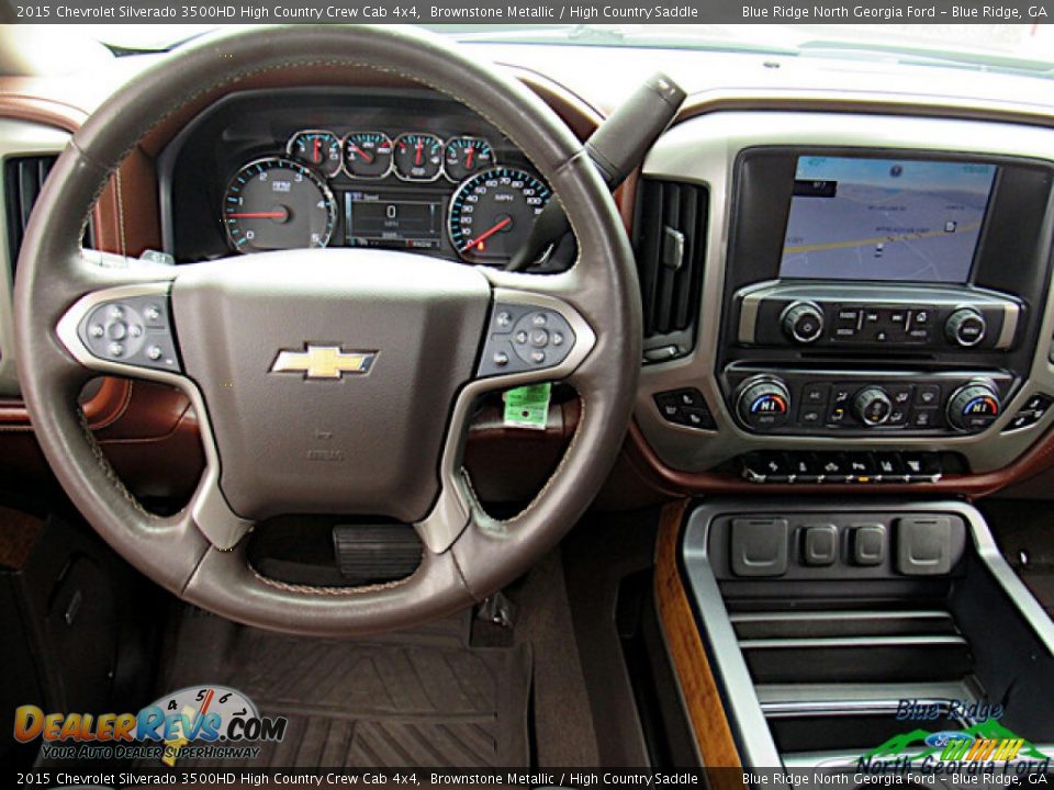 2015 Chevrolet Silverado 3500HD High Country Crew Cab 4x4 Brownstone Metallic / High Country Saddle Photo #15