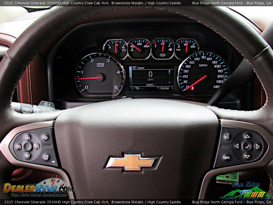 2015 Chevrolet Silverado 3500HD High Country Crew Cab 4x4 Brownstone Metallic / High Country Saddle Photo #17