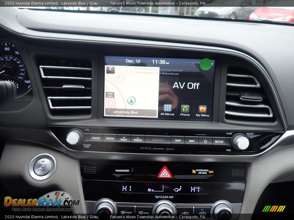 Controls of 2020 Hyundai Elantra Limited Photo #14