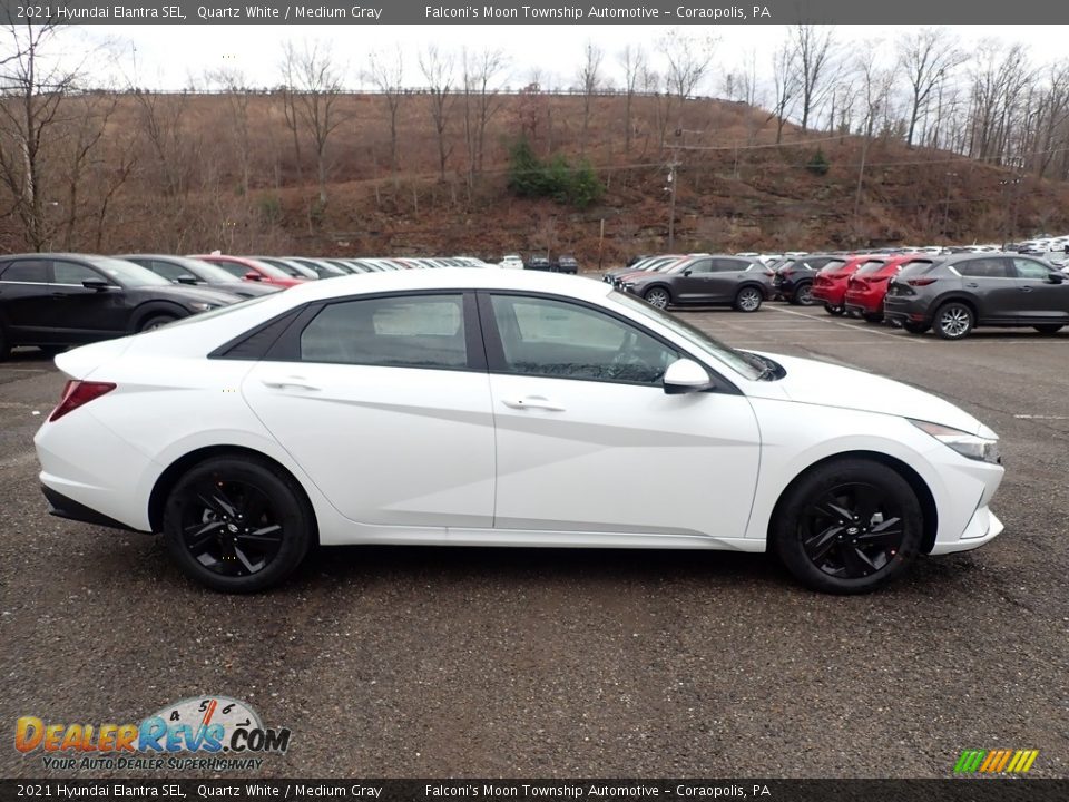 Quartz White 2021 Hyundai Elantra SEL Photo #1