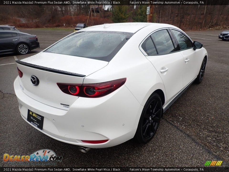 2021 Mazda Mazda3 Premium Plus Sedan AWD Snowflake White Pearl Mica / Black Photo #2