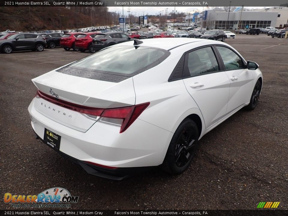 2021 Hyundai Elantra SEL Quartz White / Medium Gray Photo #2