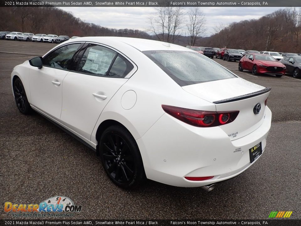 2021 Mazda Mazda3 Premium Plus Sedan AWD Snowflake White Pearl Mica / Black Photo #6
