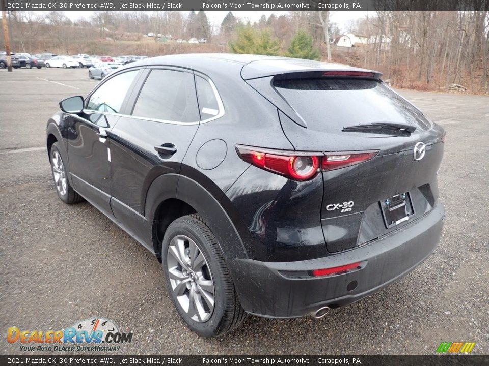 2021 Mazda CX-30 Preferred AWD Jet Black Mica / Black Photo #6