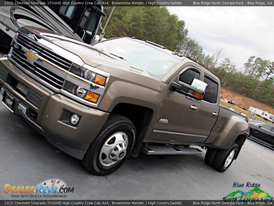 2015 Chevrolet Silverado 3500HD High Country Crew Cab 4x4 Brownstone Metallic / High Country Saddle Photo #28