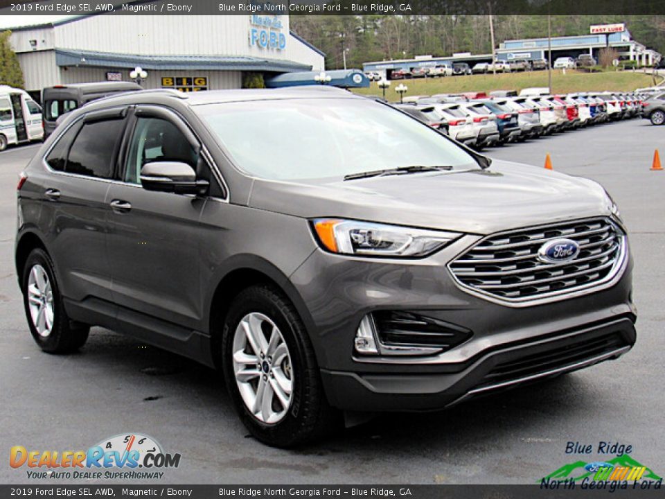 2019 Ford Edge SEL AWD Magnetic / Ebony Photo #7