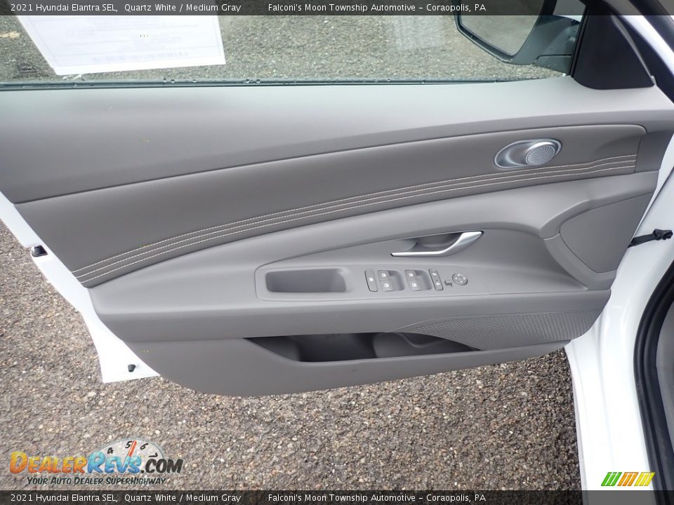 2021 Hyundai Elantra SEL Quartz White / Medium Gray Photo #11