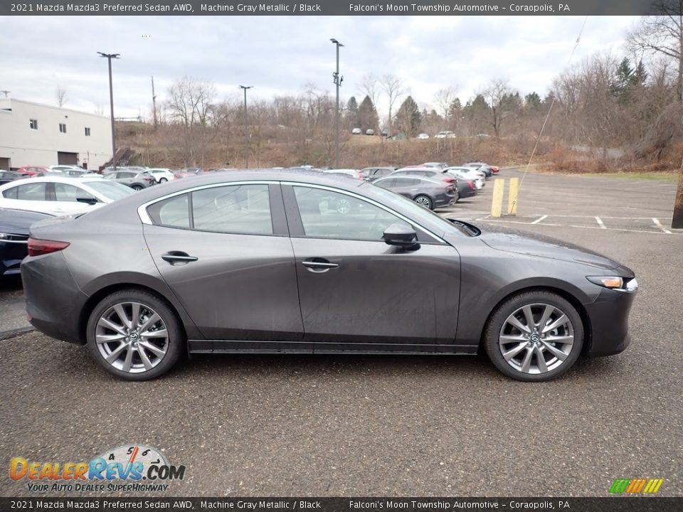 Machine Gray Metallic 2021 Mazda Mazda3 Preferred Sedan AWD Photo #1