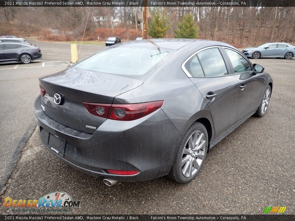 2021 Mazda Mazda3 Preferred Sedan AWD Machine Gray Metallic / Black Photo #2