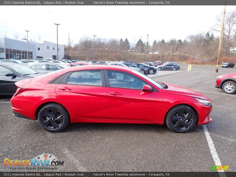 Calypso Red 2021 Hyundai Elantra SEL Photo #1