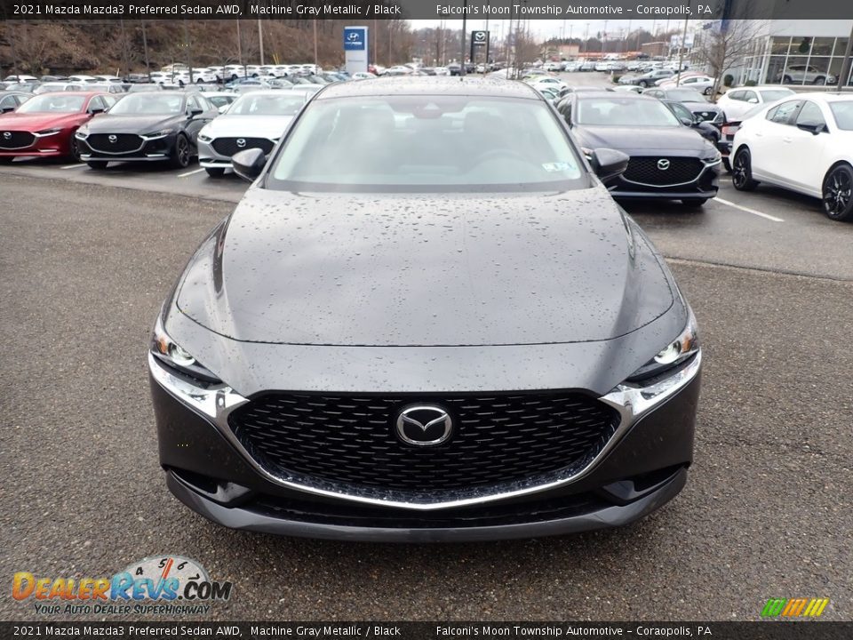 2021 Mazda Mazda3 Preferred Sedan AWD Machine Gray Metallic / Black Photo #4