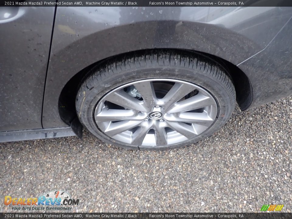 2021 Mazda Mazda3 Preferred Sedan AWD Machine Gray Metallic / Black Photo #7