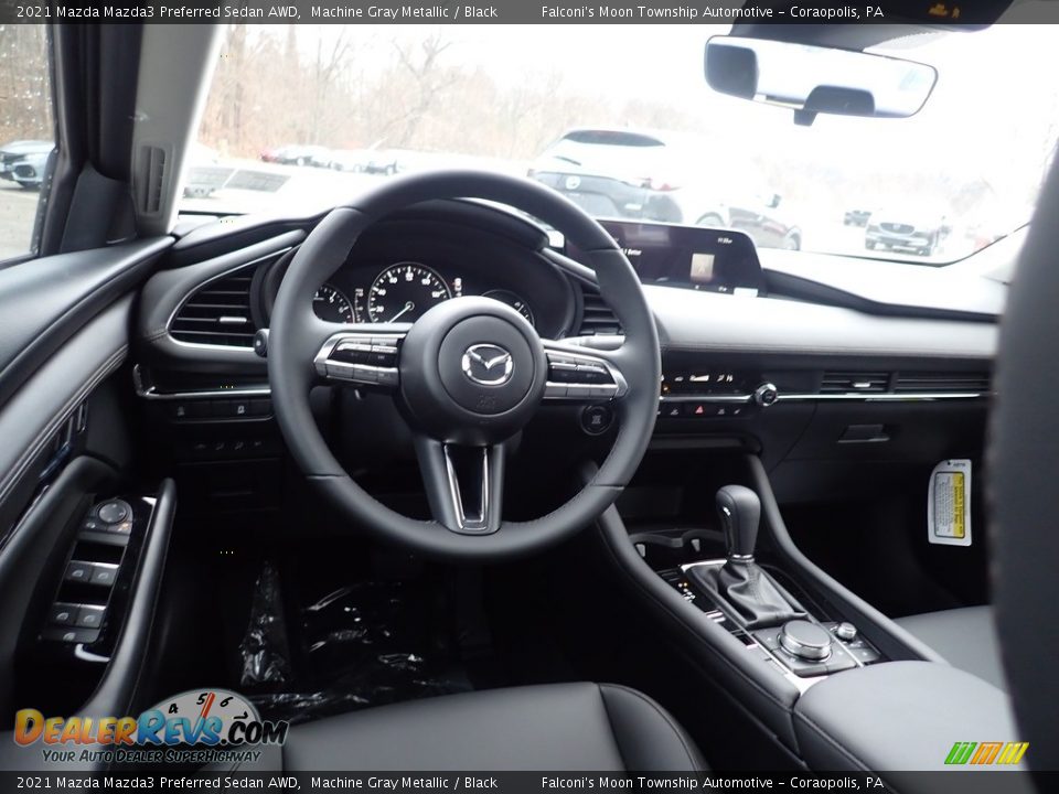 2021 Mazda Mazda3 Preferred Sedan AWD Machine Gray Metallic / Black Photo #9