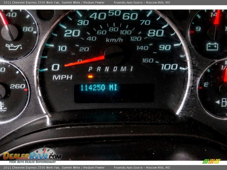 2011 Chevrolet Express 2500 Work Van Summit White / Medium Pewter Photo #33