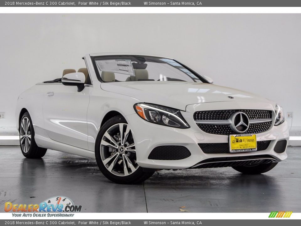 2018 Mercedes-Benz C 300 Cabriolet Polar White / Silk Beige/Black Photo #12