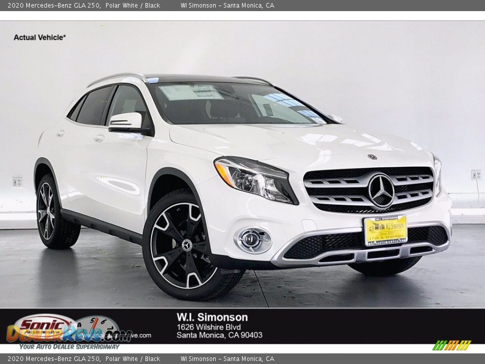 2020 Mercedes-Benz GLA 250 Polar White / Black Photo #1