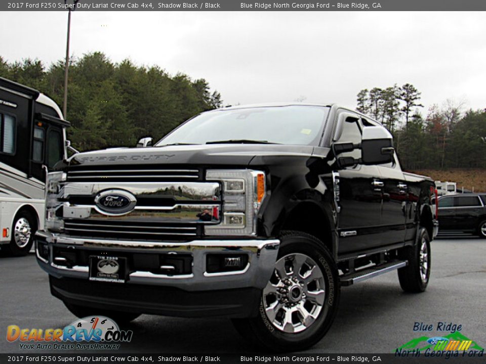 2017 Ford F250 Super Duty Lariat Crew Cab 4x4 Shadow Black / Black Photo #1