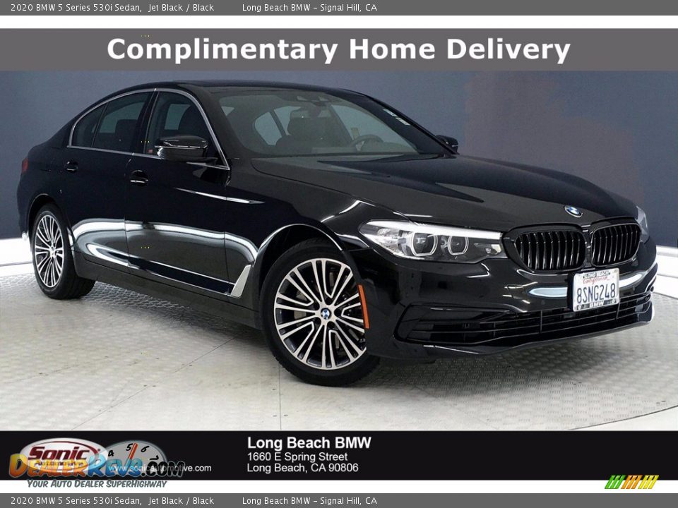 2020 BMW 5 Series 530i Sedan Jet Black / Black Photo #1