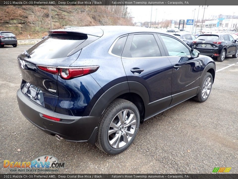2021 Mazda CX-30 Preferred AWD Deep Crystal Blue Mica / Black Photo #2