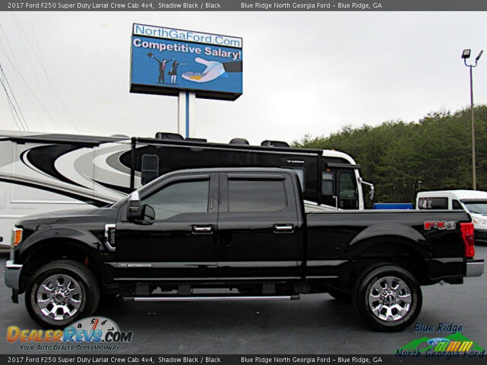 2017 Ford F250 Super Duty Lariat Crew Cab 4x4 Shadow Black / Black Photo #2