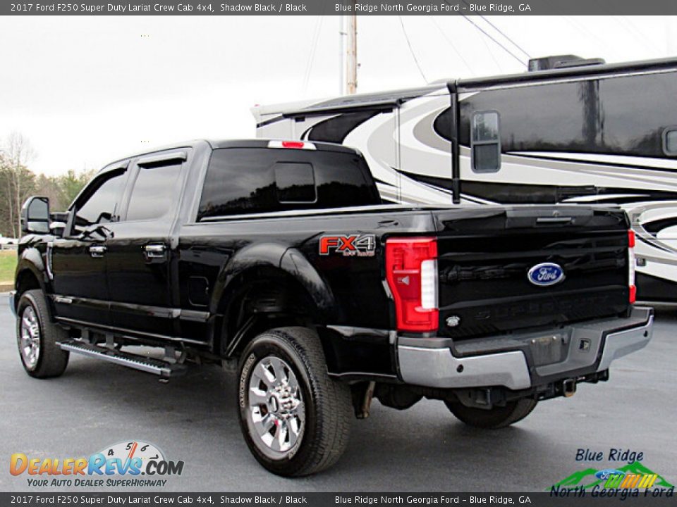 2017 Ford F250 Super Duty Lariat Crew Cab 4x4 Shadow Black / Black Photo #3