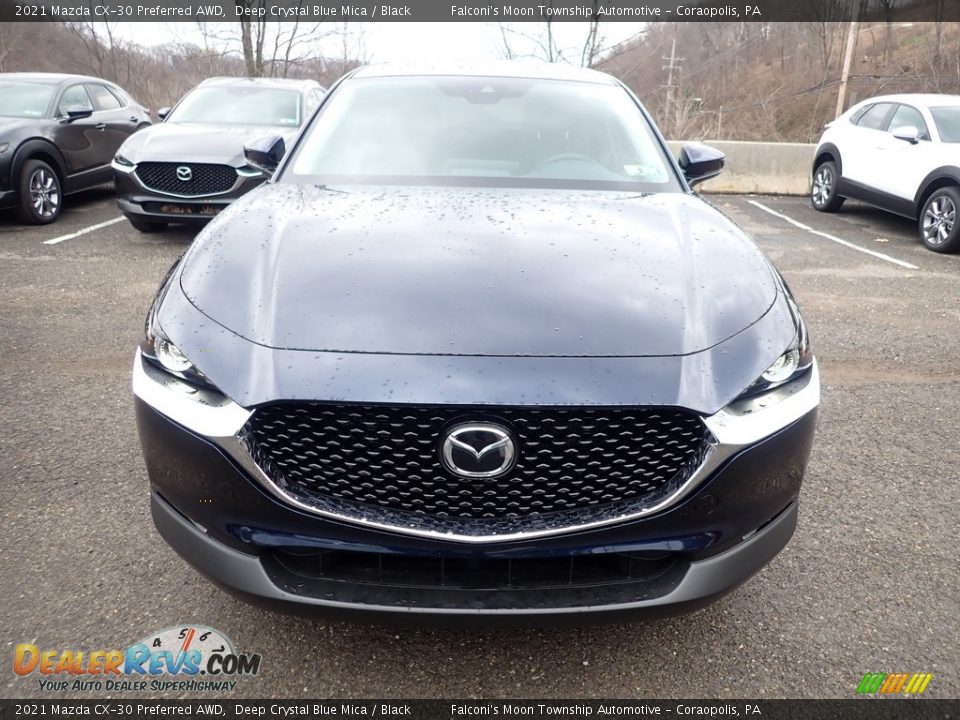 2021 Mazda CX-30 Preferred AWD Deep Crystal Blue Mica / Black Photo #4