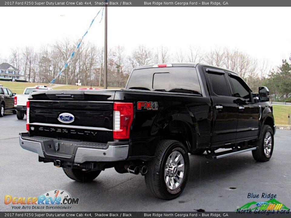 2017 Ford F250 Super Duty Lariat Crew Cab 4x4 Shadow Black / Black Photo #5