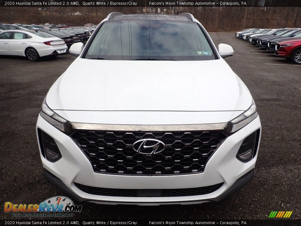 2020 Hyundai Santa Fe Limited 2.0 AWD Quartz White / Espresso/Gray Photo #4