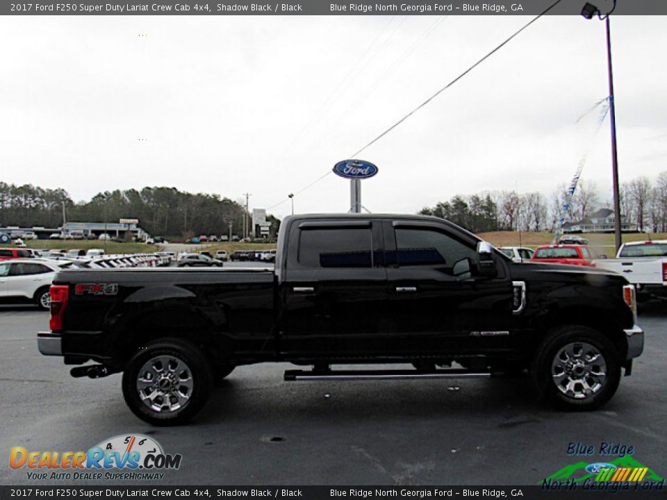 2017 Ford F250 Super Duty Lariat Crew Cab 4x4 Shadow Black / Black Photo #6