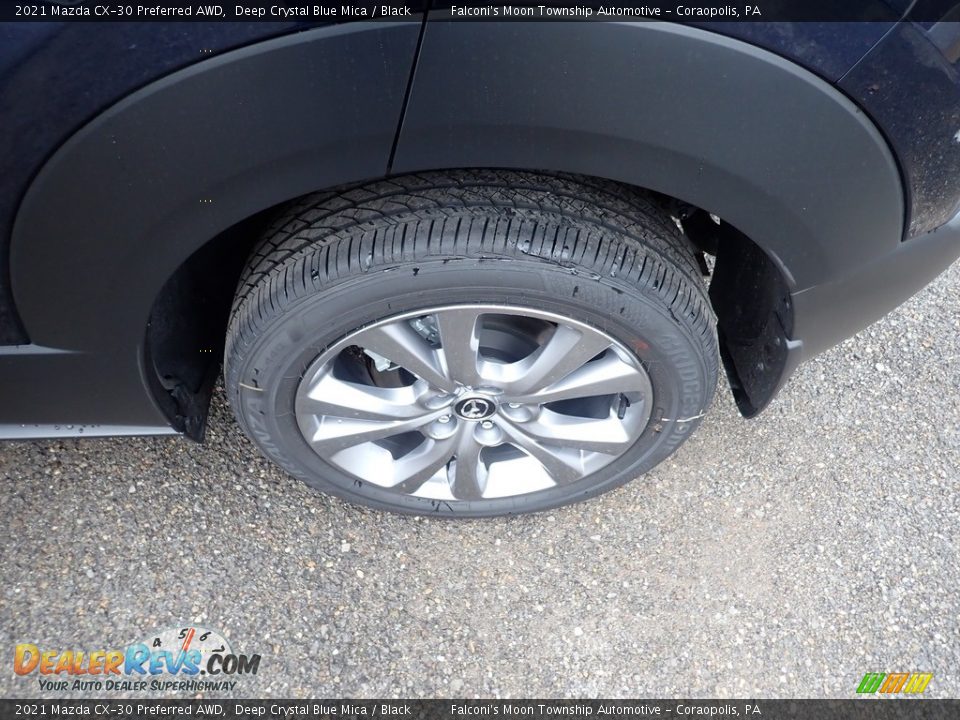 2021 Mazda CX-30 Preferred AWD Deep Crystal Blue Mica / Black Photo #7