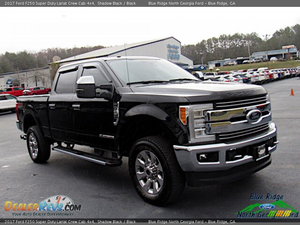 2017 Ford F250 Super Duty Lariat Crew Cab 4x4 Shadow Black / Black Photo #7