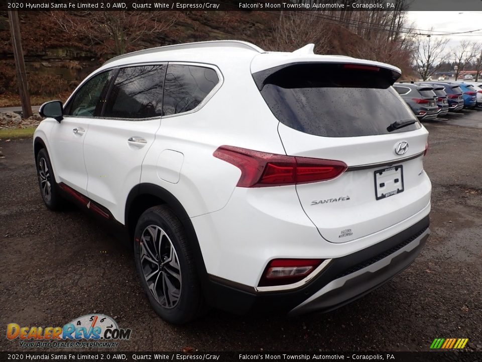 2020 Hyundai Santa Fe Limited 2.0 AWD Quartz White / Espresso/Gray Photo #6