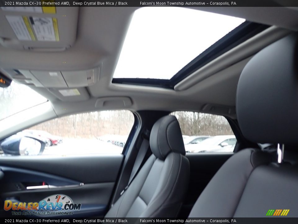 2021 Mazda CX-30 Preferred AWD Deep Crystal Blue Mica / Black Photo #12