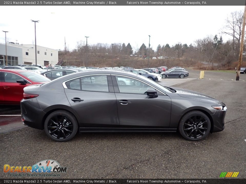 Machine Gray Metallic 2021 Mazda Mazda3 2.5 Turbo Sedan AWD Photo #1