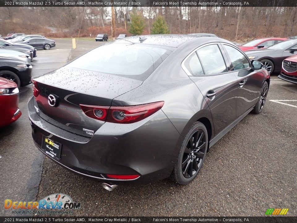 2021 Mazda Mazda3 2.5 Turbo Sedan AWD Machine Gray Metallic / Black Photo #2