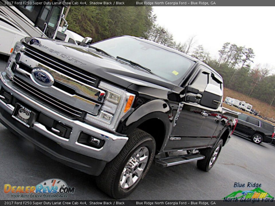 2017 Ford F250 Super Duty Lariat Crew Cab 4x4 Shadow Black / Black Photo #27