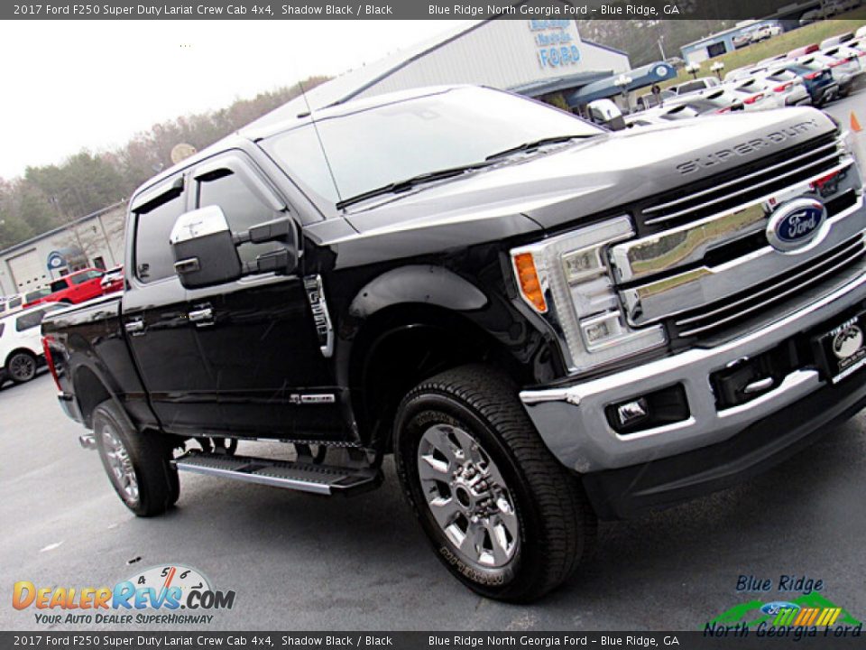 2017 Ford F250 Super Duty Lariat Crew Cab 4x4 Shadow Black / Black Photo #28